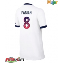 Camiseta Paris Saint-Germain Fabian Ruiz #8 Visitante Equipación para mujer 2026-27 manga corta